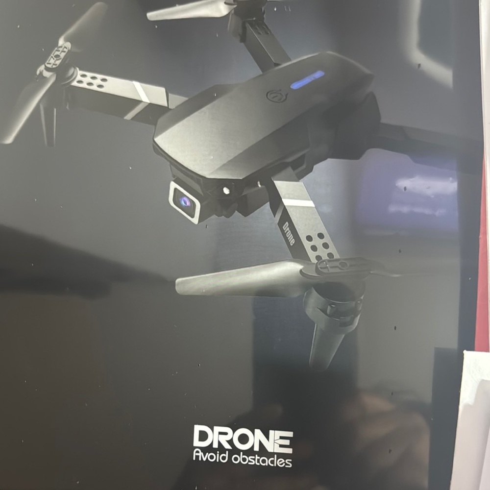 Black Drone with Obstacle Avoidance